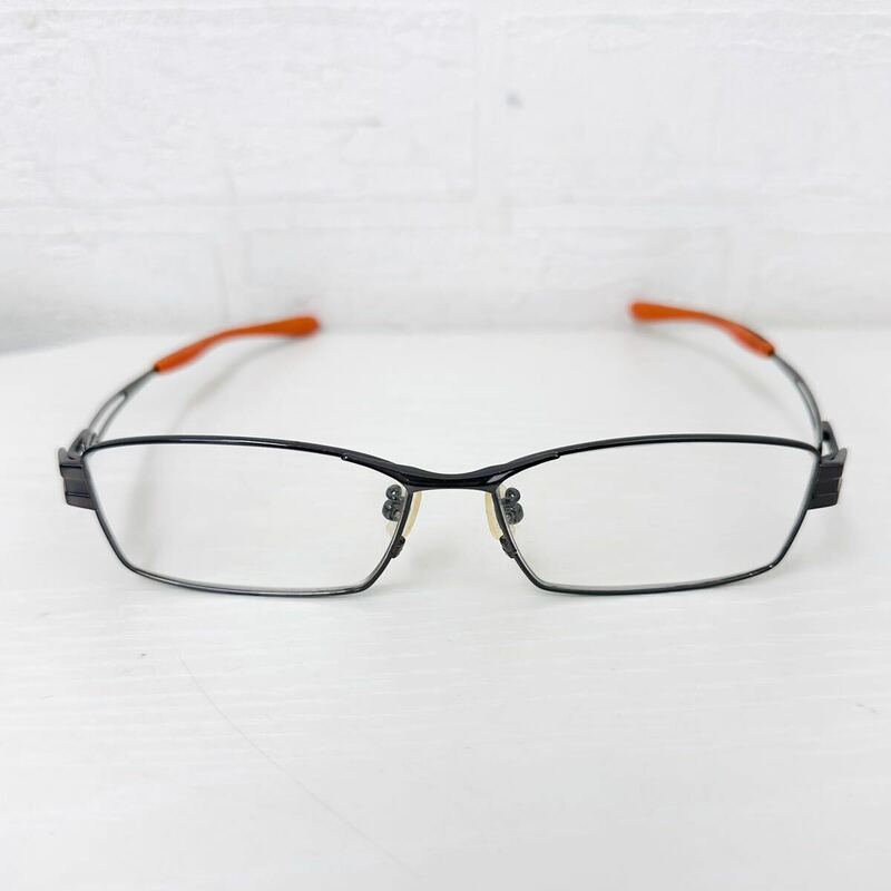 115 i-ATHLETE アイアスリート メンズメガネ メガネ 眼鏡 めがね メガネフレーム 度入り 57□14-147 チタン スクエア フルリム NK