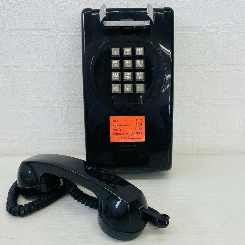 Western Electric ウェスタン・エレクトリック アメリカ製 電話機器 電話機 電話 レトロ アンティーク 年代物 固定電話機 黒 ブラック AT