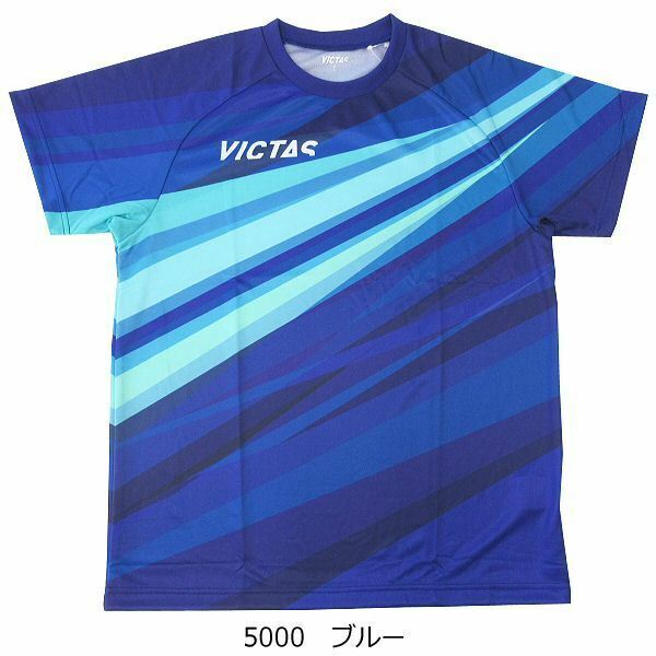 ★新品★ヴィクタス★XLサイズ★V-レプリカTシャツ★卓球★ウェア★ユニセックス★532112★5000★ブルー★2500円★