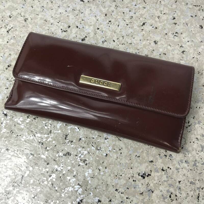 送料400円☆グッチ　長財布　350KD10