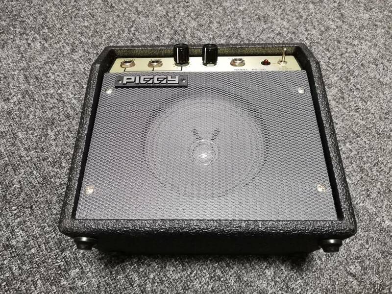 Piggy ピギー PS-20　ポータブルギターアンプ　プリンス電子工業製　日本製　ソフトケース付　中古品　音出確認済　昭和レトロ