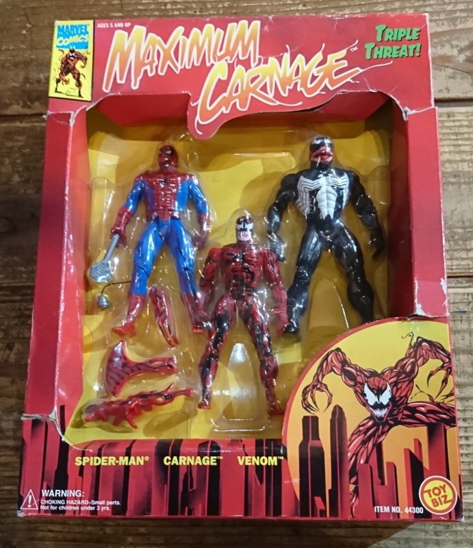1994 maximum carnage figure set marvel スパイダーマン ベノム カーネイジ フィギュア セット