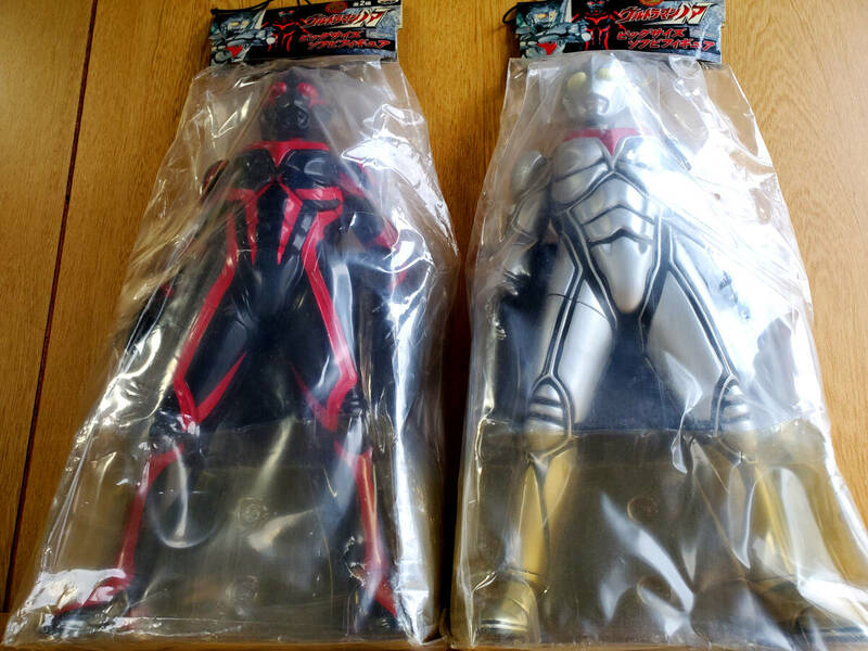 ★新品未使用! 絆…ネクサス!★ ウルトラマンノア ダークザギ ビッグサイズフィギュア ソフビ バンプレスト ウルトラマン ネクサス ノア 