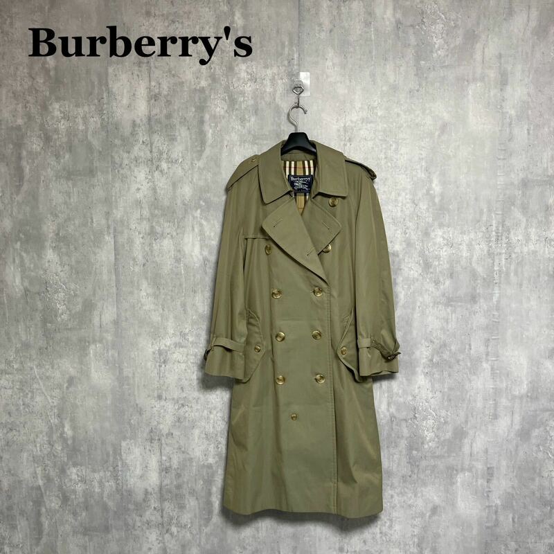 Burberry's 英国製 トレンチコート 裏地ノバチェック ロングコート 古着 バーバリーズ ヴィンテージ