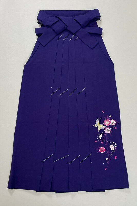 IROHA◆袴◇【ta0430】女性袴◆卒業式【紫】刺繍【中古】