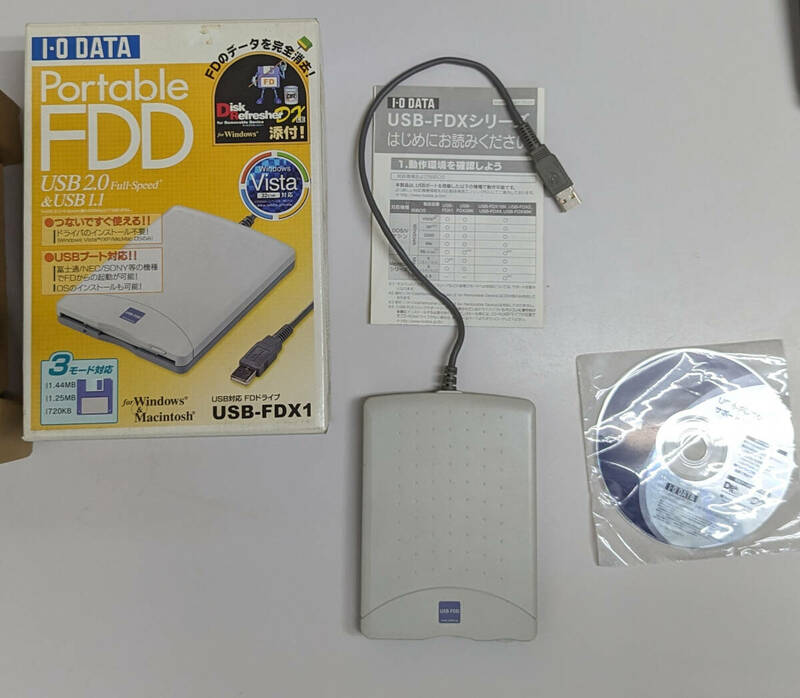 中古★美麗IO DATA ★FDD☆フロッピーディスクドライブ