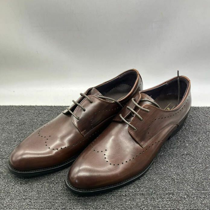 ビジネスシューズ 紳士靴 HANMCE ブラウン 靴 紐ありビジネスシューズ 仕事 オフィス 接待 接客 営業 服飾品 u3632