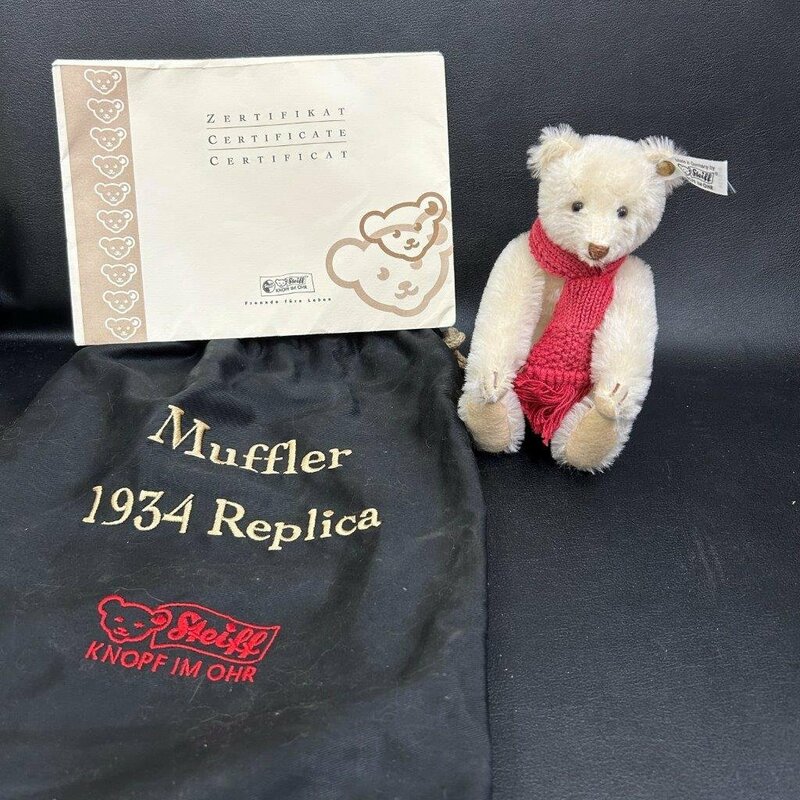 1円　綺麗　人形　シュタイフ　Ｍuffler　1934　Ｒeplica　限定　マフラー1934レプリカテディベア　ぬいぐるみ　熊