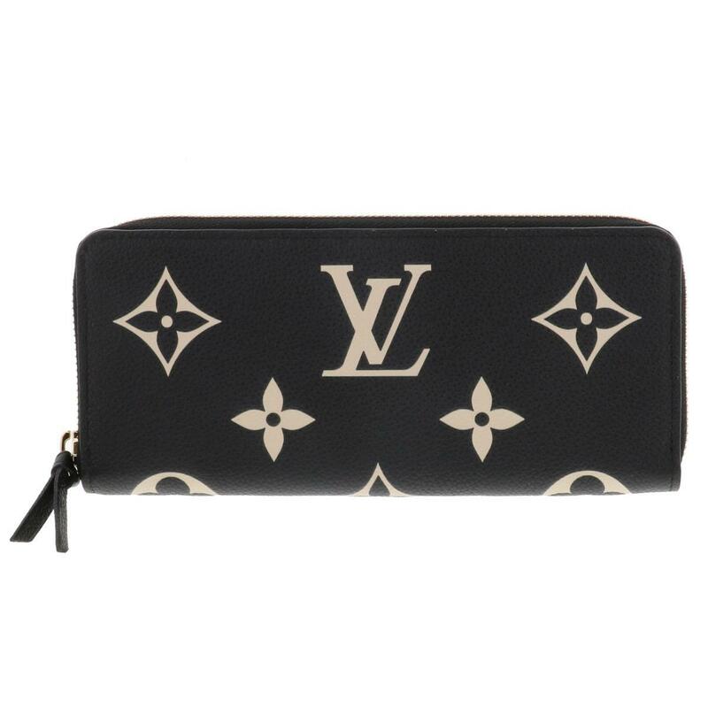 【水曜定休日・木曜発送】【極上品】【RI】LOUIS VUITTON ルイヴィトン 財布 長財布 M83594 Black アンプラント ポルトフォイユ クレマンス