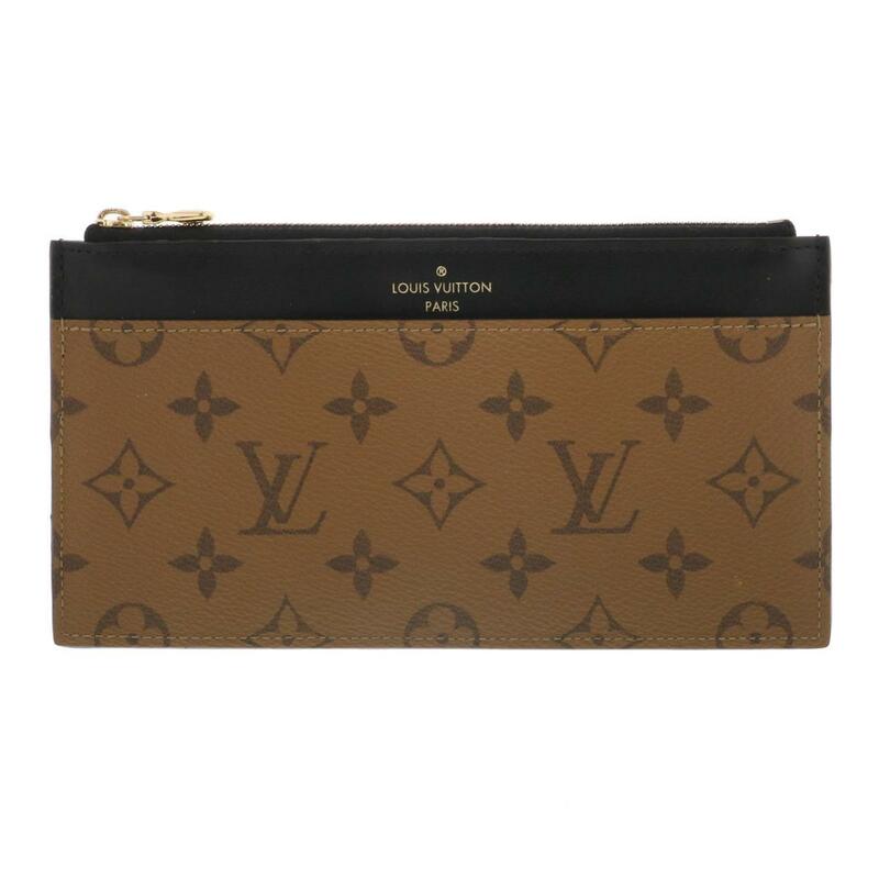 LOUIS VUITTON ルイヴィトン 財布 小銭入れ/コインケース M80390 Brown PVC スリム パース