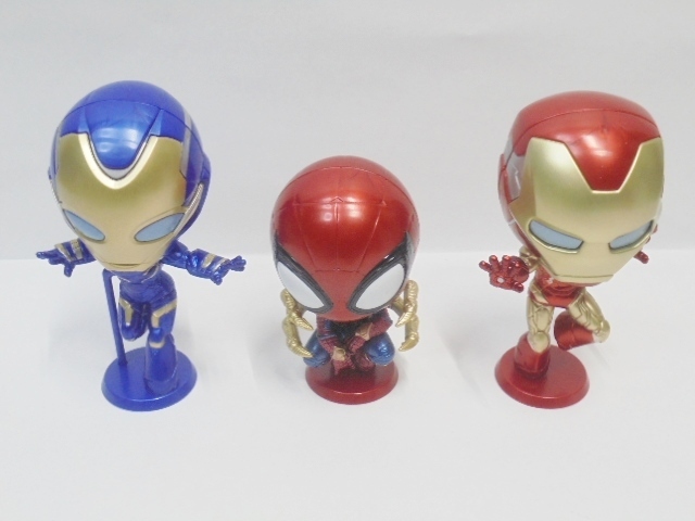 中古 カプキャラ MARVEL04 アベンジャーズ エンドゲーム 全3種セット アイアンマン レスキュー アイアンスパイダー