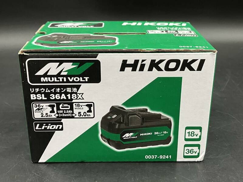 ★【同梱不可】中古品 日立工機 HiKOKI マルチボルト リチウムイオン電池 BSL36A18X バッテリー