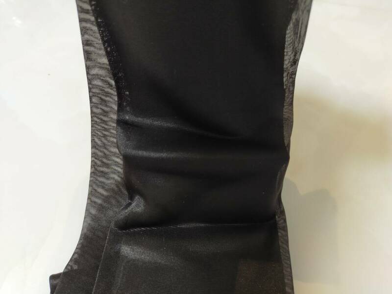 XO 極薄　ナイロン　ハイソックス　ハイゲージ　シースルーストッキング　高級靴下　光沢　ダークカラー　25