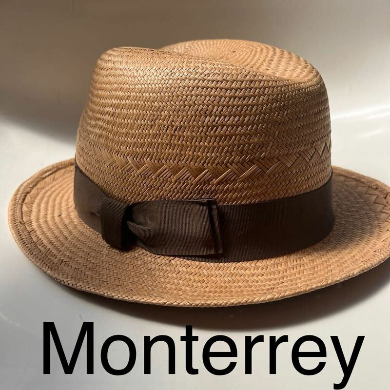 Monterrey モンテレイ ストローハット パナマハット 60cm メンズ 男性用 春夏 帽子 麦わら帽子デタミネーションズエゴラッピン
