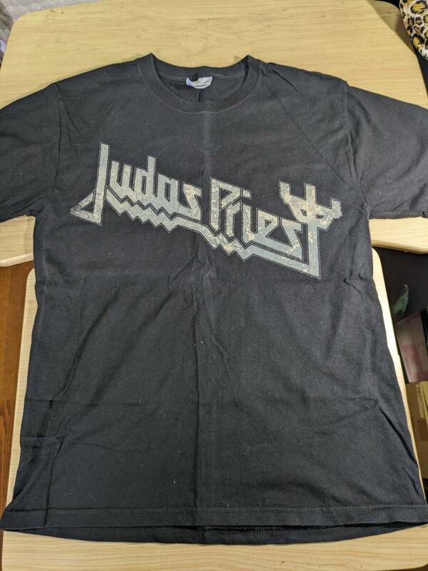 【服飾】 ビンテージ レア Tシャツ バンド 当時物? Judas Priest ジューダス プリースト ロゴ Hanes M? 黒 半袖