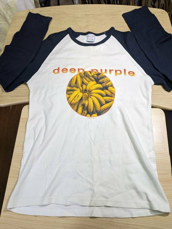 【服飾】 ビンテージ レア Tシャツ バンド 当時物? Deep Purple ディープパープル BANANAS FAN SHIRTS 長袖