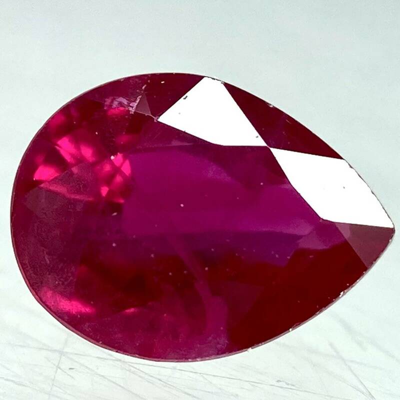 〔天然ルビー0.399ct〕M 約5.06×3.79mm ルース 裸石 corundum コランダム RUBY 宝石 ジュエリー 