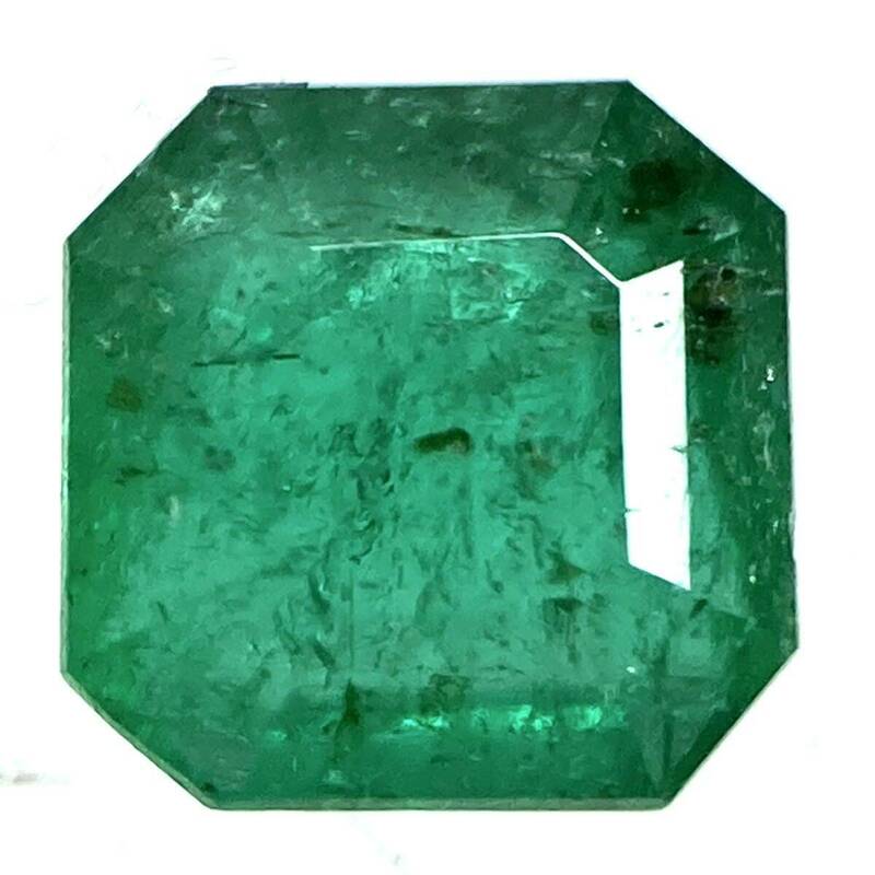 〔天然エメラルド0.286ct〕m 約3.74×3.72mmソーティング付 ルース 裸石 宝石 ジュエリーjewerly emerald テDC0