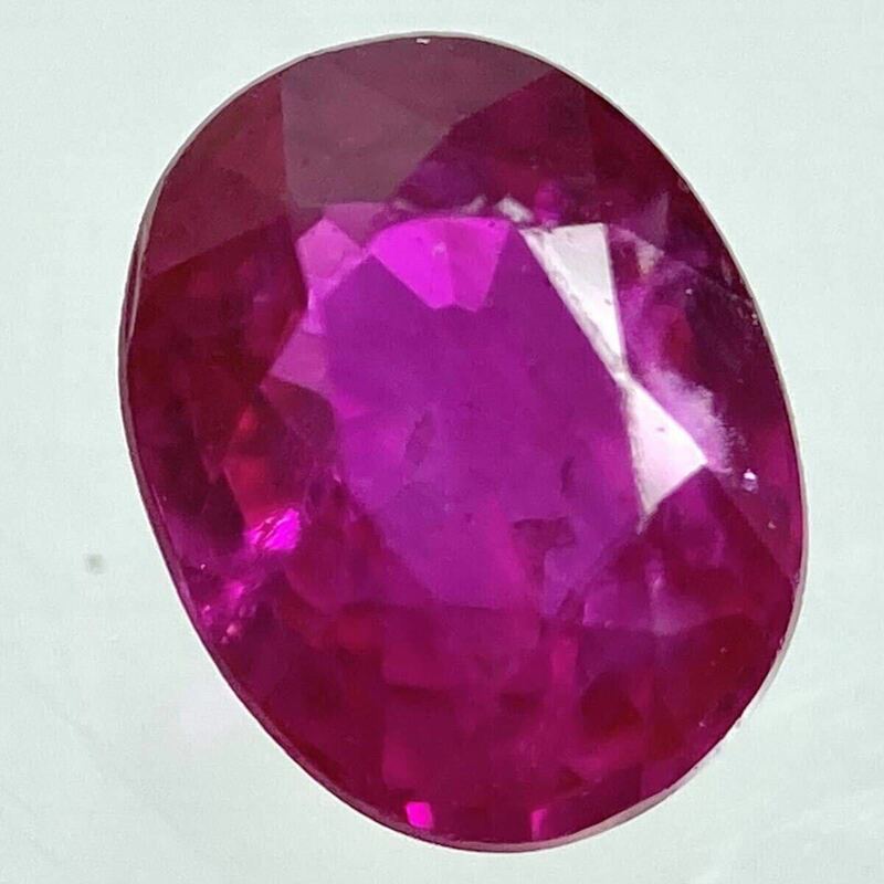 非加熱!!〔天然ルビー0.354ct〕M 約4.50×3.54mm ルース 裸石 corundum コランダム RUBY 宝石 ジュエリー ノーヒート nonheat