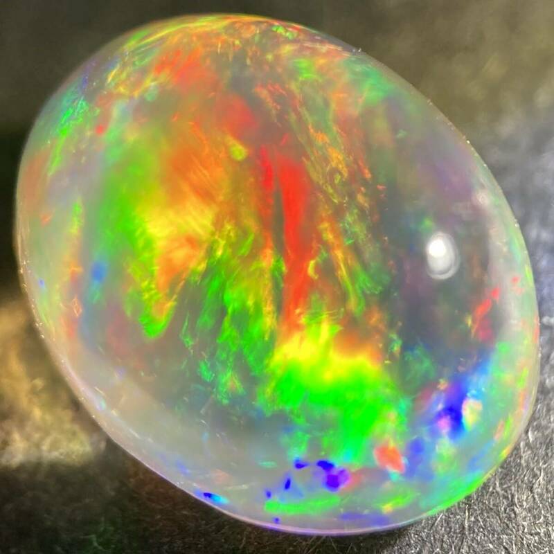 遊色効果抜群!!〔天然オパール3.140ct〕m 10.98×8.49mm ルース 裸石 opal 宝石 ジュエリー jewerly 