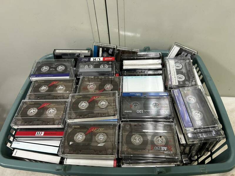 （205）1円〜 中古 カセットテープ 約200本 まとめ売り SONY maxell TDK など