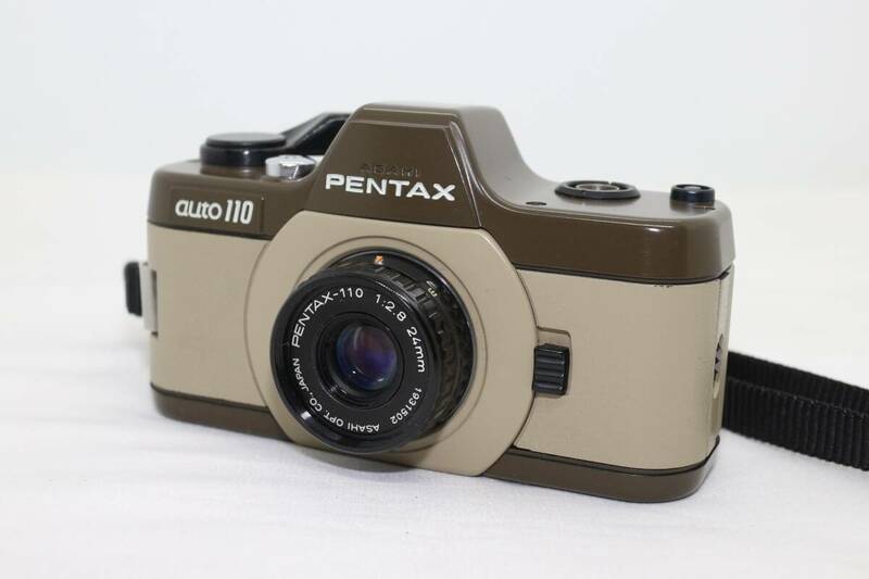 5007 PENTAX ペンタックス auto110 PENTAX-110 F2.8 24mm ASAHI PENTAX ブラウン 動作未確認 