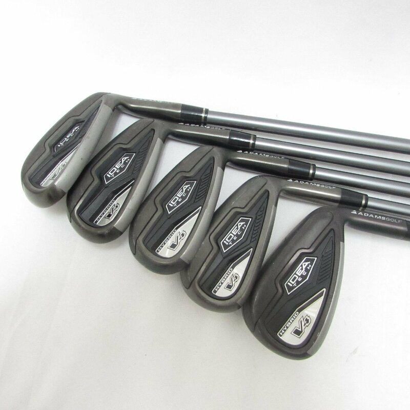 ADAMS IDEA アダムスゴルフ TECH V4 HYBRID IRONS フレックス R 7 8 9 P G 5本セット アイアンセット ゴルフクラブ USED /2405D