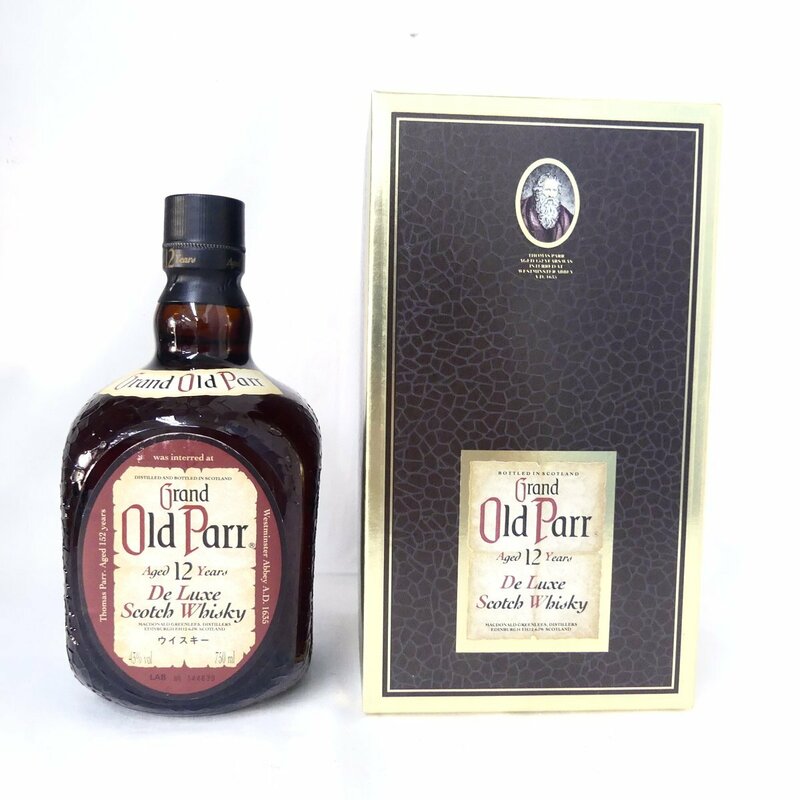 Grand Old Parr グランドオールドパー 12年 De Luxe スコッチウイスキー 43% 750ml 未開栓 /2405C