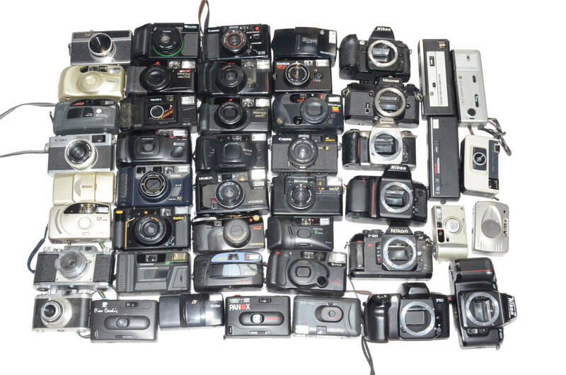 フィルムカメラ コンパクトフィルムカメラ レンジファインダー まとめて まとめ売り 色々 大量 ジャンク#099800