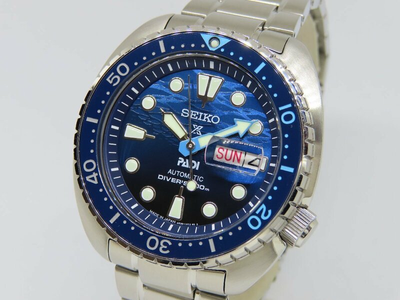 【美品】セイコー SBDY125 プロスペックス ダイバースキューバ PADI Special Edition 自動巻き メンズ腕時計
