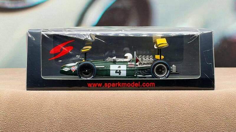 超希少スパーク SPARK 1/43 ブラバム Brabham BT26A 6th スペイン Spanish GP 1969 J.イクス Jacky Ickx S8315