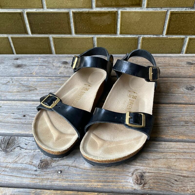 BIRKENSTOCK ビルケンシュトック　BRAZIL ブラジル　NL Patent Black ブラック 黒 サンダル 36 23cm 