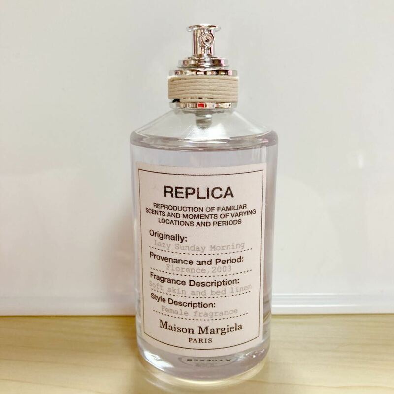 マルジェラ レプリカ 香水 レイジーサンデーモーニング　100ml ワンプッシュのみ　ほぼ未使用　REPLICA Maison Margiela メゾンマルジェラ 