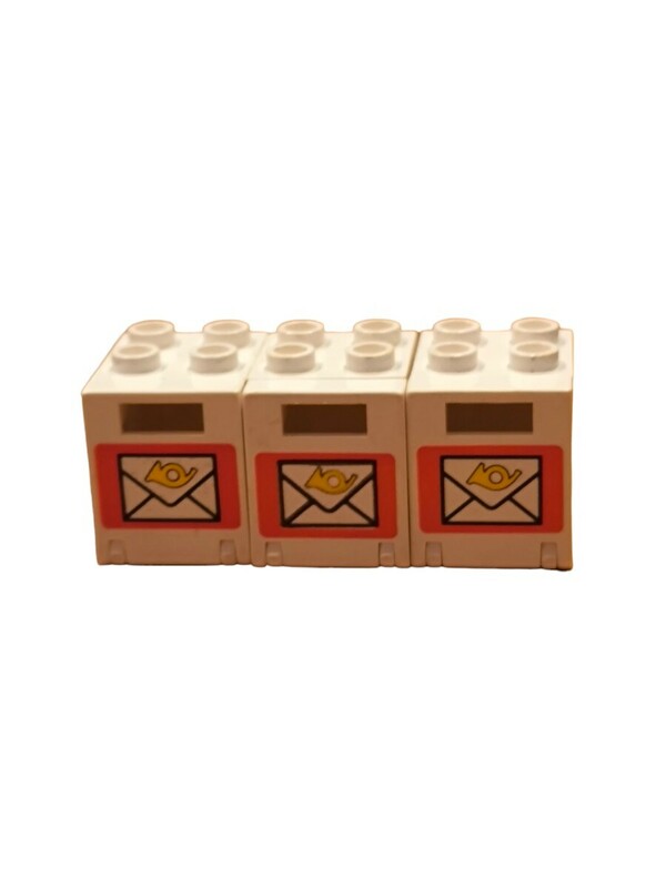 レゴ LEGO パーツ オールドレゴ ミニ 3個セット 郵便ポスト ポスト レゴシティ 中古品 正規品 ブロック ミニフィグ 郵便局 手紙 レター