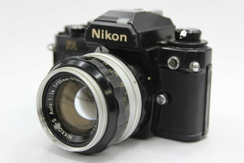 Y1109 ニコン Nikon FA ブラック Nikkor-S Auto 50mm F1.4 フィルムカメラ ボディレンズセット ジャンク