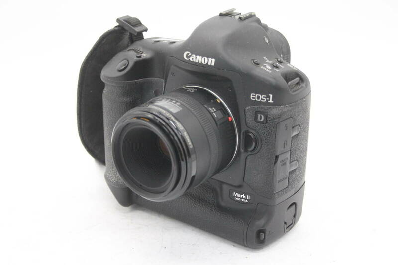 Y1134 キャノン Canon EOS-1 D Mark II Digital Compact-Macro Lens EF 50mm F2.5 デジタル一眼 ボディレンズセット ジャンク