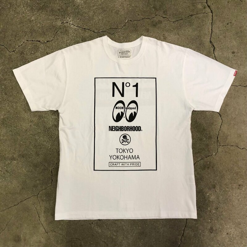 横浜店限定 16SS NEIGHBORHOOD MOONEYES-1 / C-TEE. SS WHITE L ネイバーフッド Tシャツ ホワイト