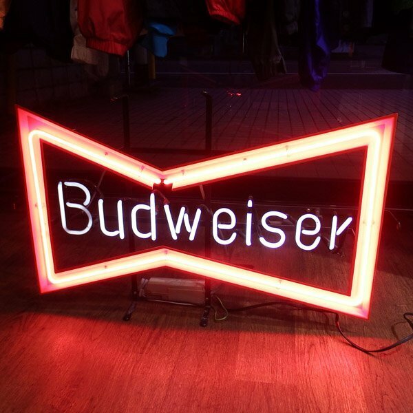 Vintage Budweiser Neon Bar Sign ヴィンテージ バドワイザー ネオンサイン