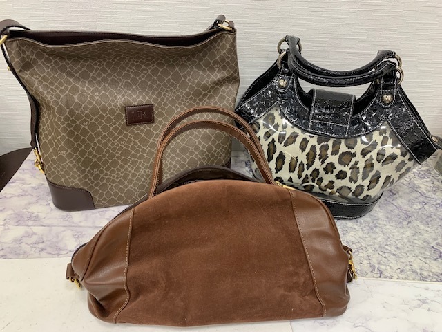 ☆1000円スタート☆ ブランドバッグ　おまとめ　3点　ニナリッチ　GUESS　KANEBO 　ハンドバッグ　トートバッグ ◆24726