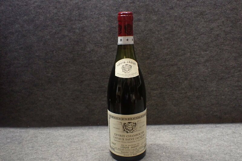 ★0515250　ルイジャド ジュヴレ シャンベルタン 1987 LOUIS JADOT GEVREY CHAMBERTIN 750ml 13.5% 赤ワイン