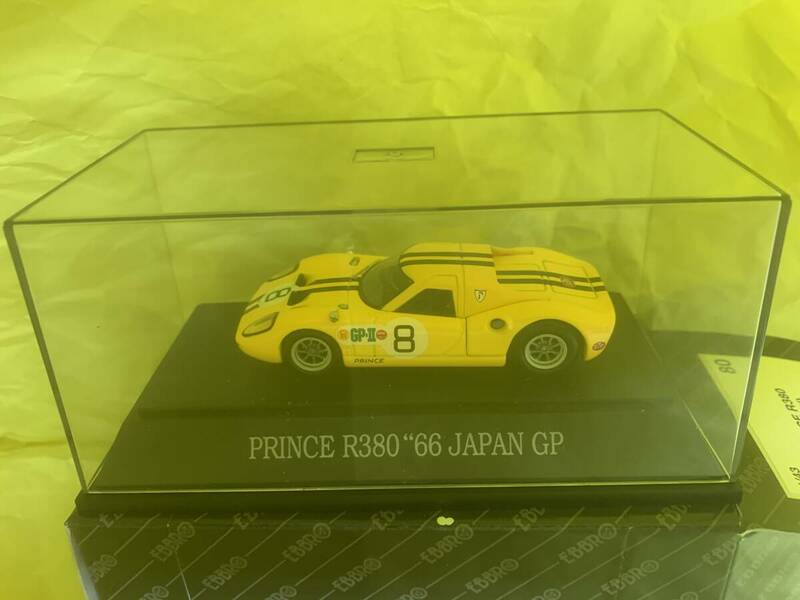 PRINCE R380 No.8 JAPAN GP yellow 1/43 EBBRO ミニカー