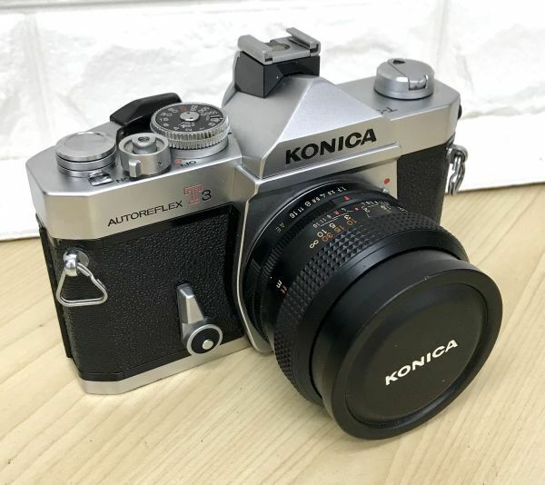 Konica コニカ AUTOREFLEX T3 一眼レフ フィルムカメラ HEXANON AR 50mm 1:1.7 レンズ シャッターOK fah 5J041S