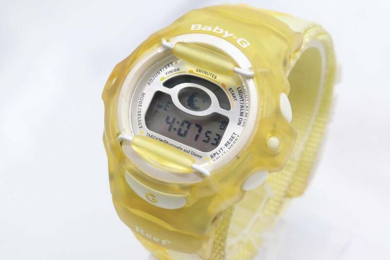 【W144-17】動作品 電池交換済 CASIO Baby-G カシオ ベイビージー デジタル 腕時計 BGR-210 メンズ【送料全国一律380円】