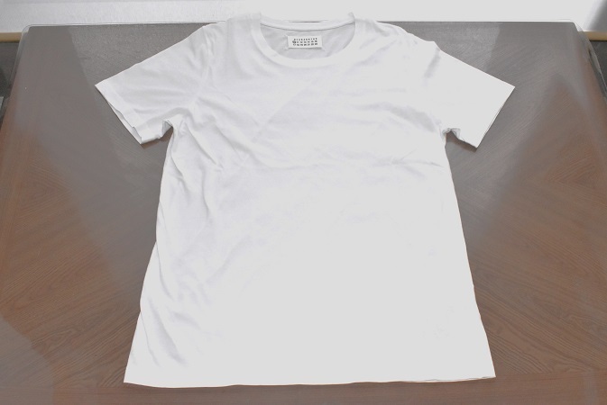 Maison MARTIN MARGIELA メゾンマルタンマルジェラ ⑩ クルーネック 半袖Tシャツ / カットソー ホワイト サイズS 未着用