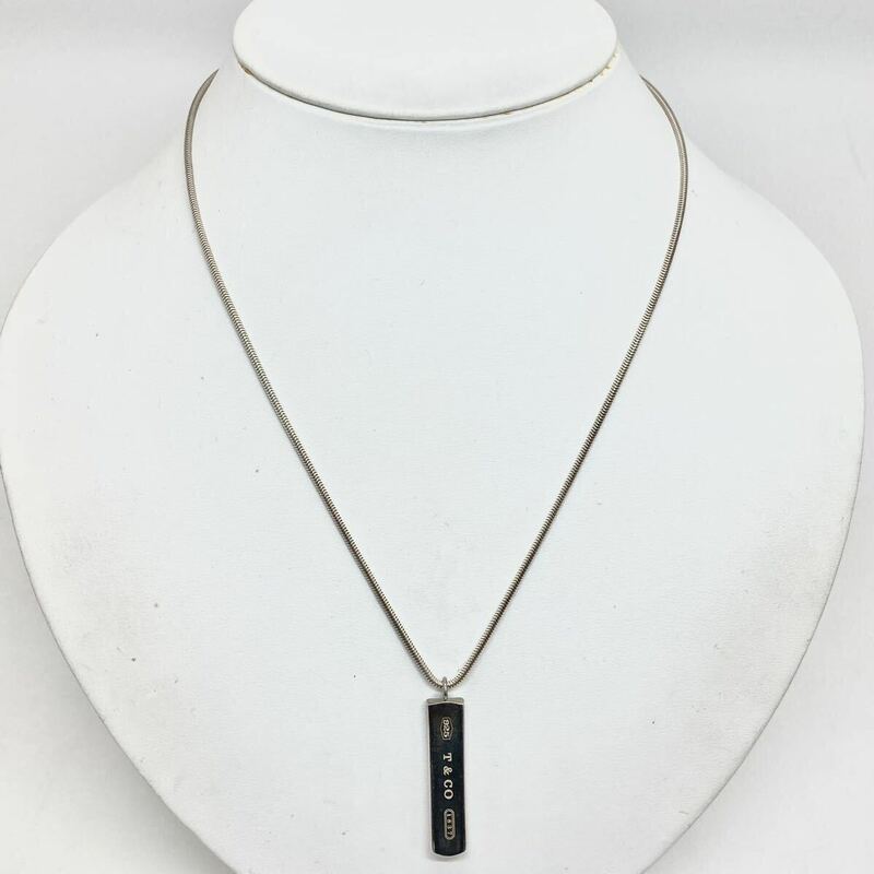 「TIFFANY&Co.(ティファニー）ナローネックレス」m 約14g necklace jewelry ジュエリー　DA0