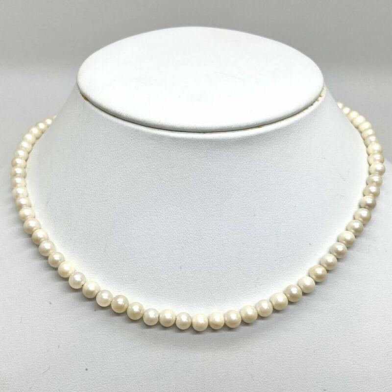 「アコヤ本真珠ネックレス」m約 14.7g 約5mmパール ベビー pearl necklace accessory jewelry silver CE0/DA0