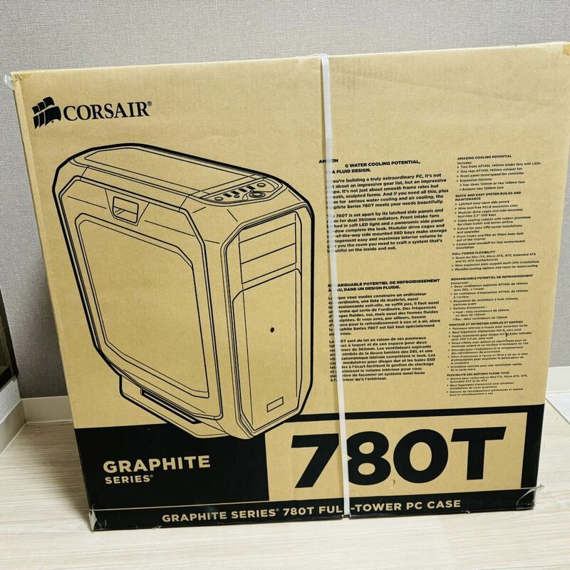 Corsair Graphite 780T グラファイトシリーズ フルタワーPCケース ブラック (CC-9011063-WW)