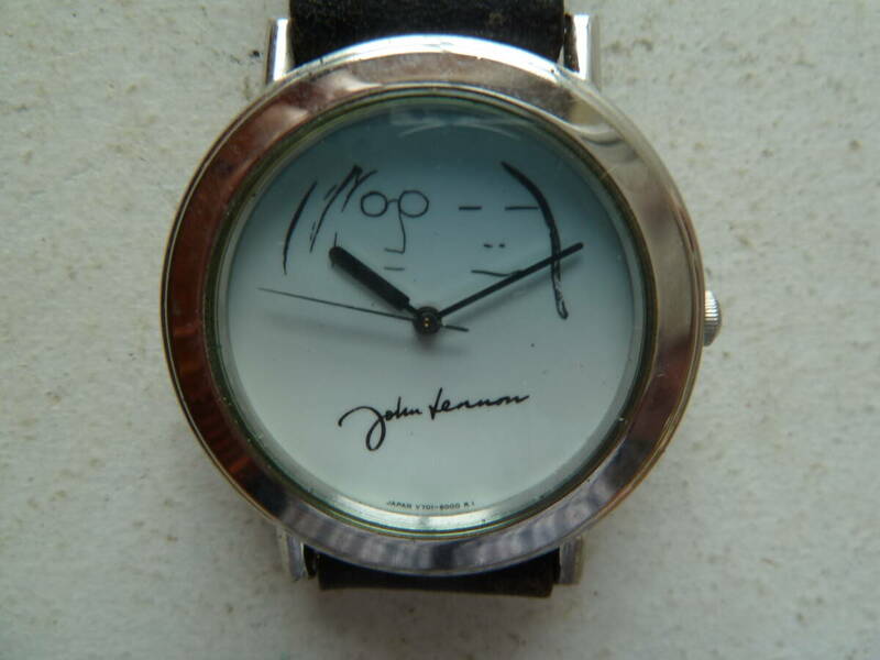 セイコー　JOUN　LENNON　ジョン　レノン　メンズ　クォーツ　腕時計　V701-6000　不動　ジャンク