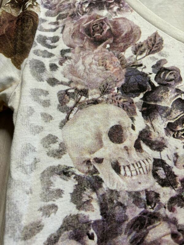 WILD PARTY leopard skull Rose レオパード　スカル　ローズ　Tシャツ