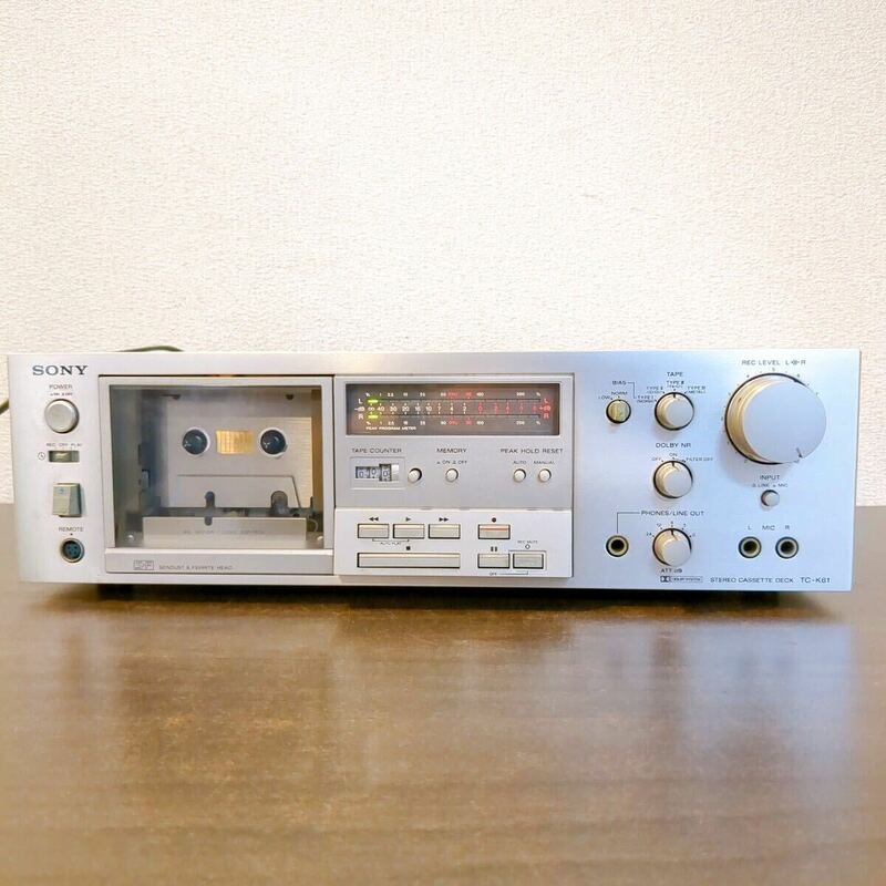 SONY ソニー TC-K61 TAPECODER ステレオカセットデッキ　音響機器 オーディオ機器　Y896